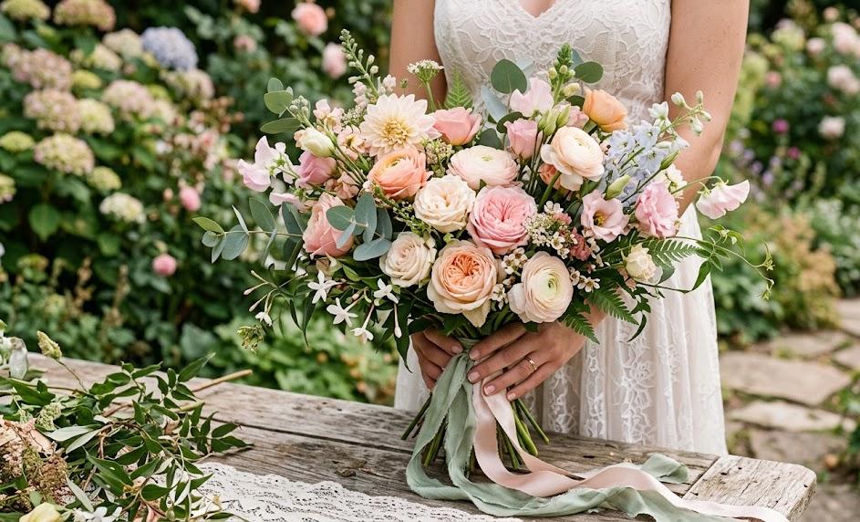 Bouquet de fleurs de mariage