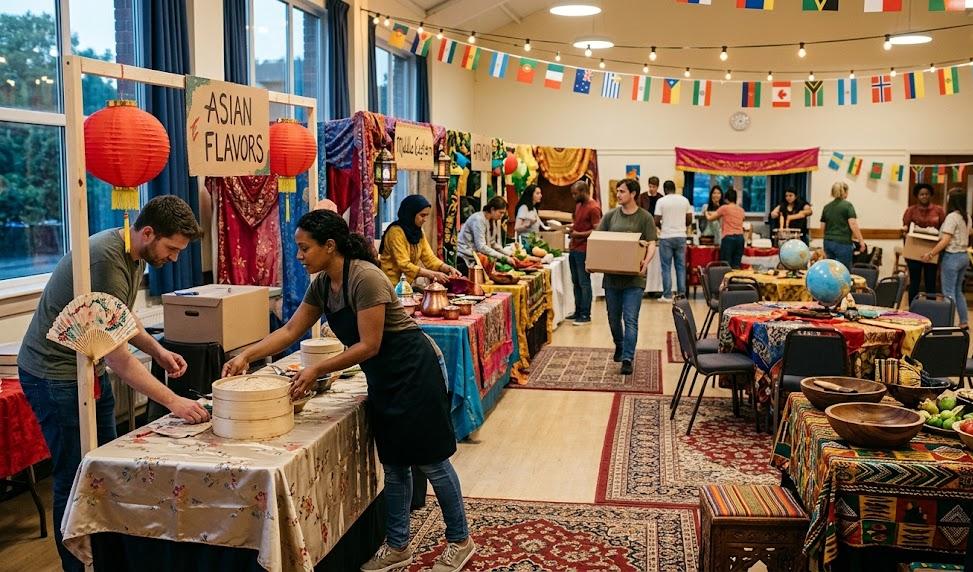 Organiser une soirée thématique autour de la cuisine du monde 